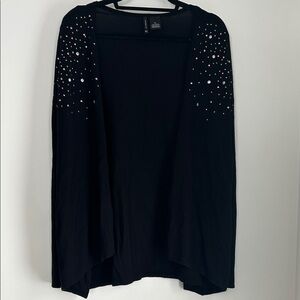 New Directions Black metallic accent  Cardigan